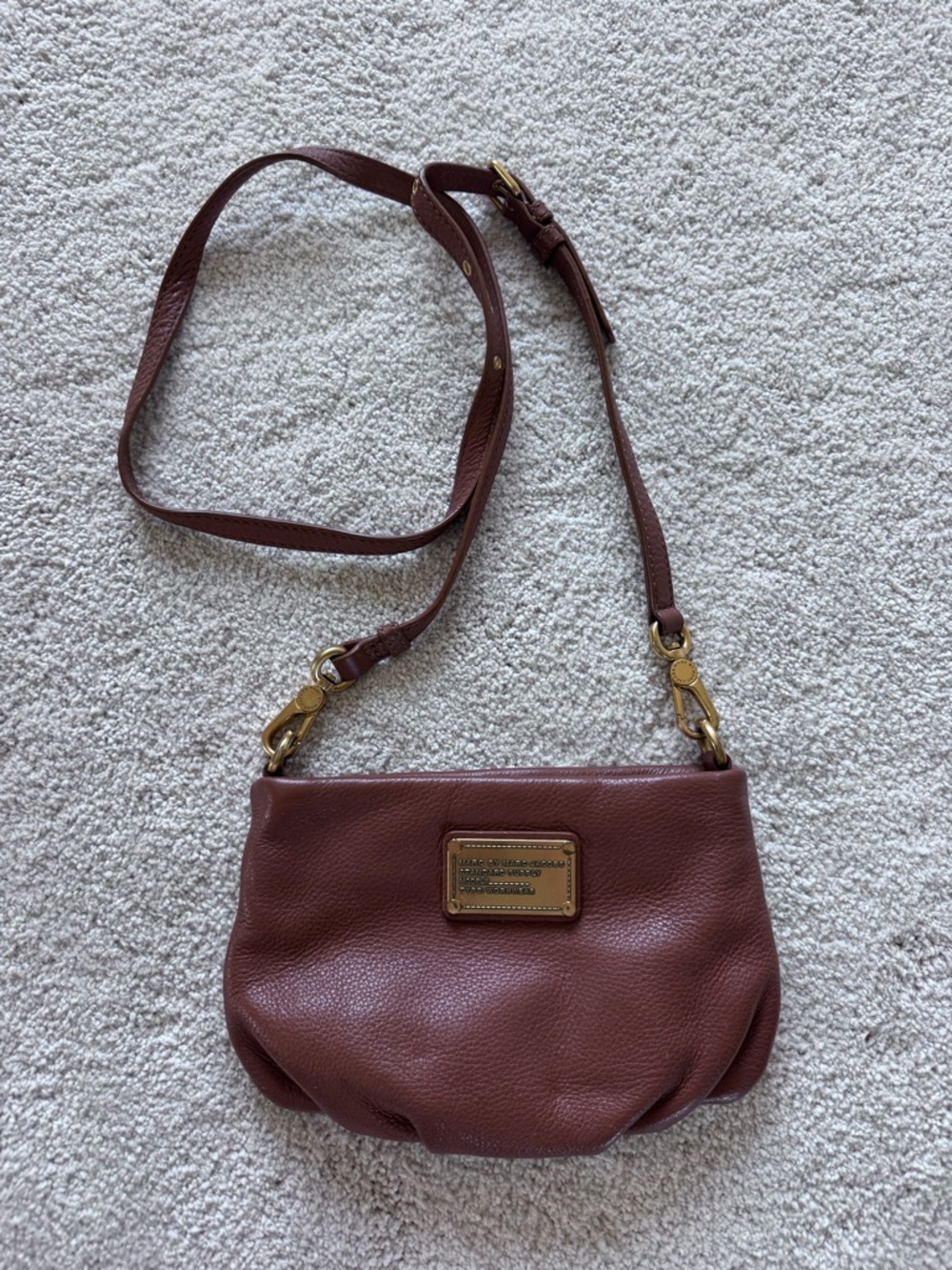 Marc by Marc Jacobs Brown Leather Crossbody Bag